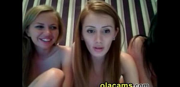  Threesome young blonde live on webcam